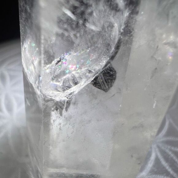 Clear Quartz Crystal‎ Obelisk Meditation Tower (#1) - Picture 5 of 15